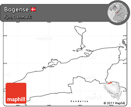 Blank Simple Map of Bogense