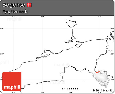 Blank Simple Map of Bogense