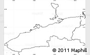 Blank Simple Map of Bogense, no labels