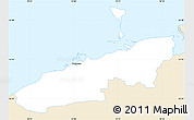 Classic Style Simple Map of Bogense, single color outside