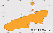 Political Simple Map of Bogense, cropped outside