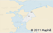Classic Style 3D Map of Ejby, single color outside