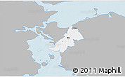 Gray 3D Map of Ejby, single color outside
