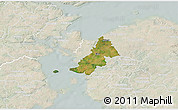 Satellite 3D Map of Ejby, lighten