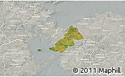 Satellite 3D Map of Ejby, lighten, semi-desaturated