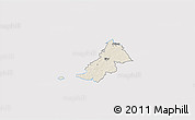 Shaded Relief 3D Map of Ejby, cropped outside