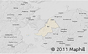Shaded Relief 3D Map of Ejby, desaturated