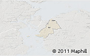 Shaded Relief 3D Map of Ejby, lighten, semi-desaturated