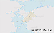 Shaded Relief 3D Map of Ejby, single color outside