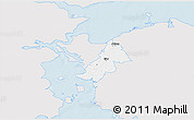Silver Style 3D Map of Ejby, single color outside