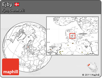 Blank Location Map of Ejby