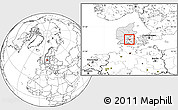 Blank Location Map of Ejby, highlighted country