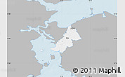 Gray Map of Ejby, single color outside