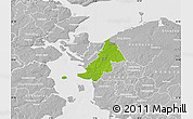 Physical Map of Ejby, lighten, desaturated