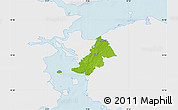 Physical Map of Ejby, single color outside
