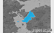 Political Map of Ejby, darken, desaturated