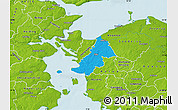 Political Map of Ejby, physical outside