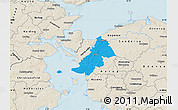 Political Map of Ejby, shaded relief outside