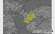 Satellite Map of Ejby, desaturated