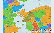 Satellite Map of Ejby, political outside