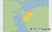 Savanna Style Map of Ejby, single color outside