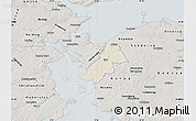 Shaded Relief Map of Ejby, semi-desaturated