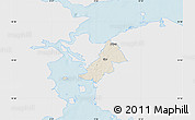 Shaded Relief Map of Ejby, single color outside