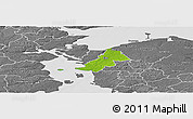 Physical Panoramic Map of Ejby, desaturated