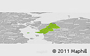 Physical Panoramic Map of Ejby, lighten, desaturated