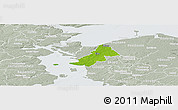 Physical Panoramic Map of Ejby, lighten, semi-desaturated
