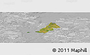 Satellite Panoramic Map of Ejby, lighten, desaturated