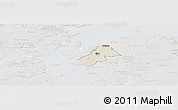 Shaded Relief Panoramic Map of Ejby, lighten, semi-desaturated
