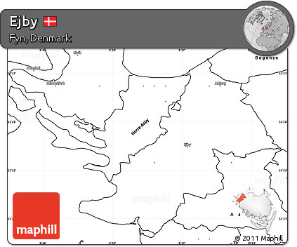 Blank Simple Map of Ejby