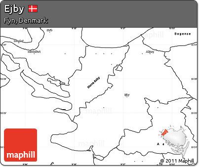 Blank Simple Map of Ejby