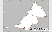 Gray Simple Map of Ejby, cropped outside