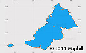 Political Simple Map of Ejby, cropped outside