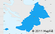 Political Simple Map of Ejby, single color outside