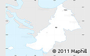 Silver Style Simple Map of Ejby, single color outside