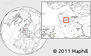 Blank Location Map of Faaborg, highlighted parent region