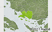 Physical Map of Faaborg, semi-desaturated