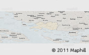 Shaded Relief Panoramic Map of Faaborg, semi-desaturated