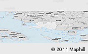 Silver Style Panoramic Map of Faaborg
