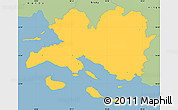 Savanna Style Simple Map of Faaborg