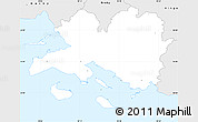 Silver Style Simple Map of Faaborg