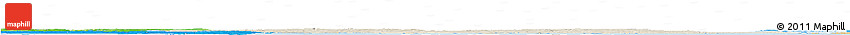Shaded Relief Horizon Map of Fyn, political shades outside