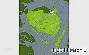 Physical Map of Fyn, darken