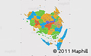 Political Map of Fyn, cropped outside