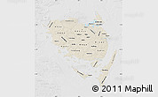 Shaded Relief Map of Fyn, lighten, desaturated