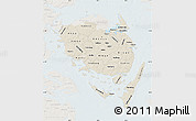 Shaded Relief Map of Fyn, lighten