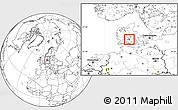Blank Location Map of Norre Aaby